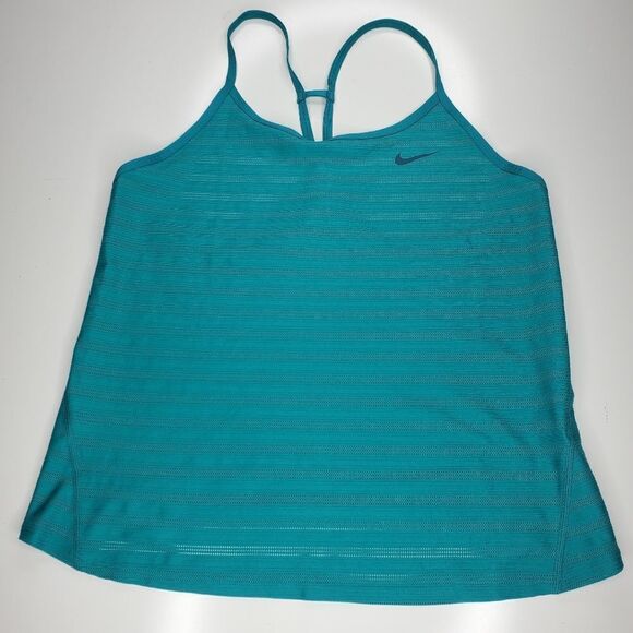 NEW NIKE STRAPPY POWER Y GREEN LIGHTWEIGHT TENNIS TANK TOP M MEDIUM - Picture 4 of 8